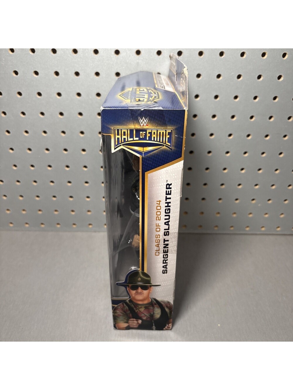 WWE Elite Hall of Fame Sargent Slaughter Figure Class of 2004 NEW SEALED - Picture 4 of 8